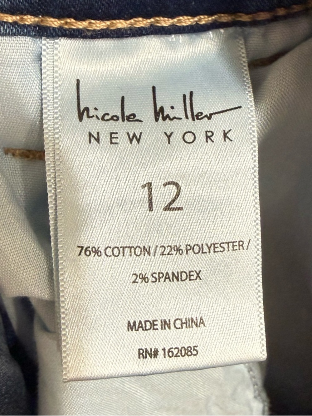 Nicole Miller Flex Denim Jeans Sz 12 Light Wash High Rise Bootcut Stretch NWT - Picture 13 of 15